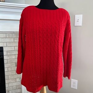 J. Jill Red Sweater